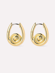 14K Gold Plated Summer Sea Beach Shell Statement Hoop Earrings For Women Ana Luisa Ariel Hoops