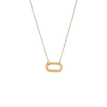 14K Gold / 16IN Chunky Paperclip Toggle Charm Necklace 14K - Adina's Jewels