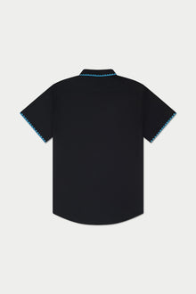 Black Blue Stitch Weekend Shirt | Blue