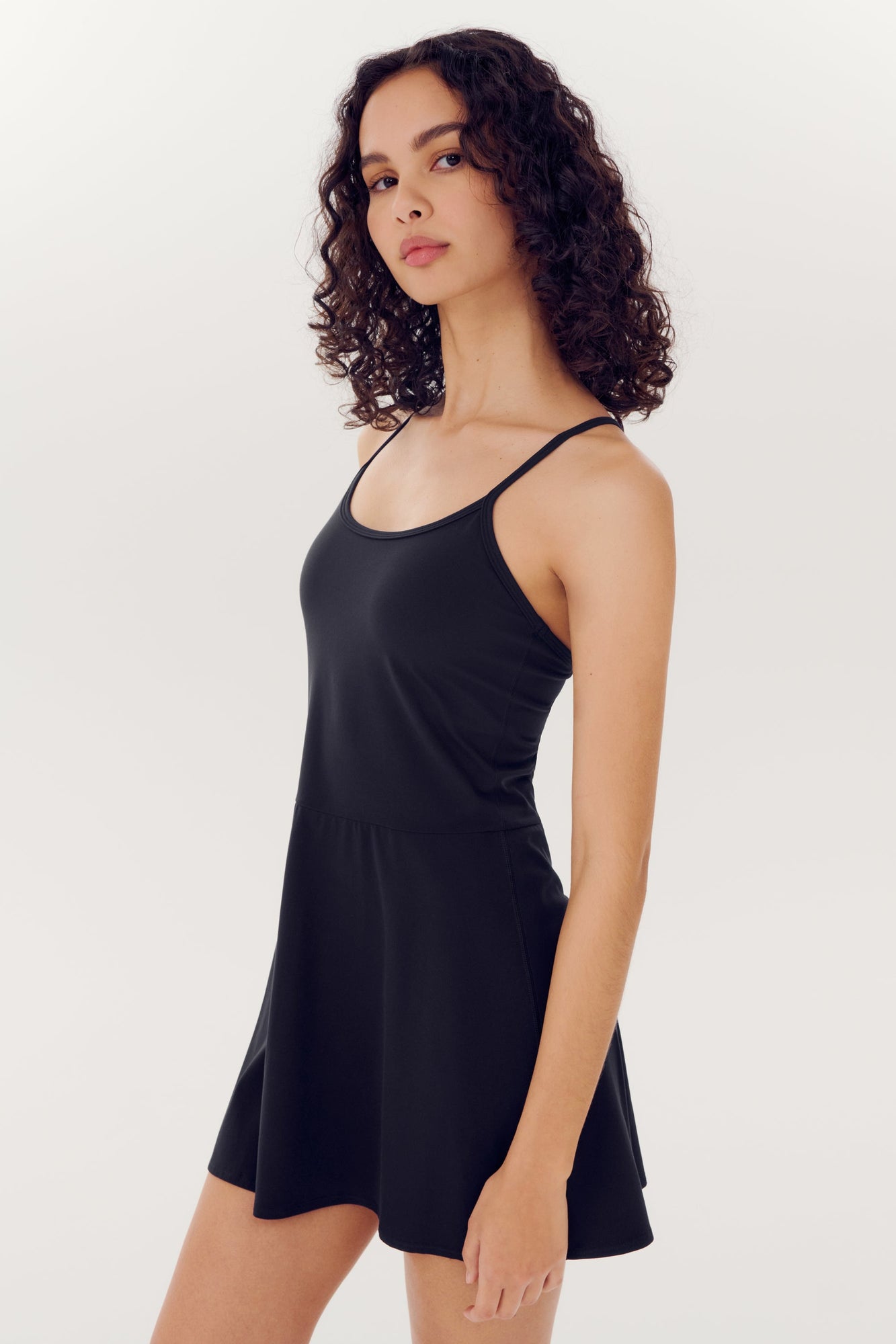 Simona Airweight Tank Dress | Black
