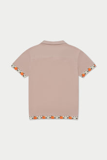 Orange Terry Shirt | Tan