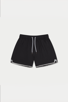 Black Stitch Swim Short | Black