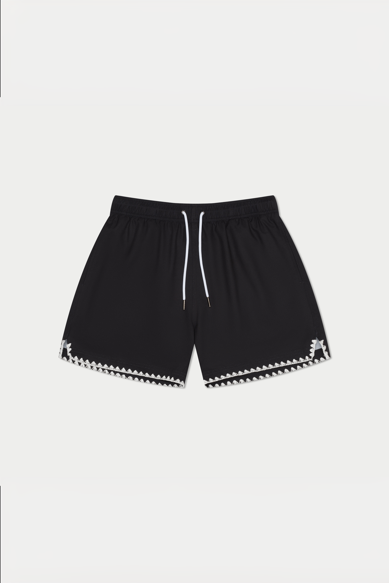 Black Stitch Swim Short | Black
