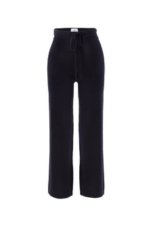 Cashmere Flare Pants | Navy