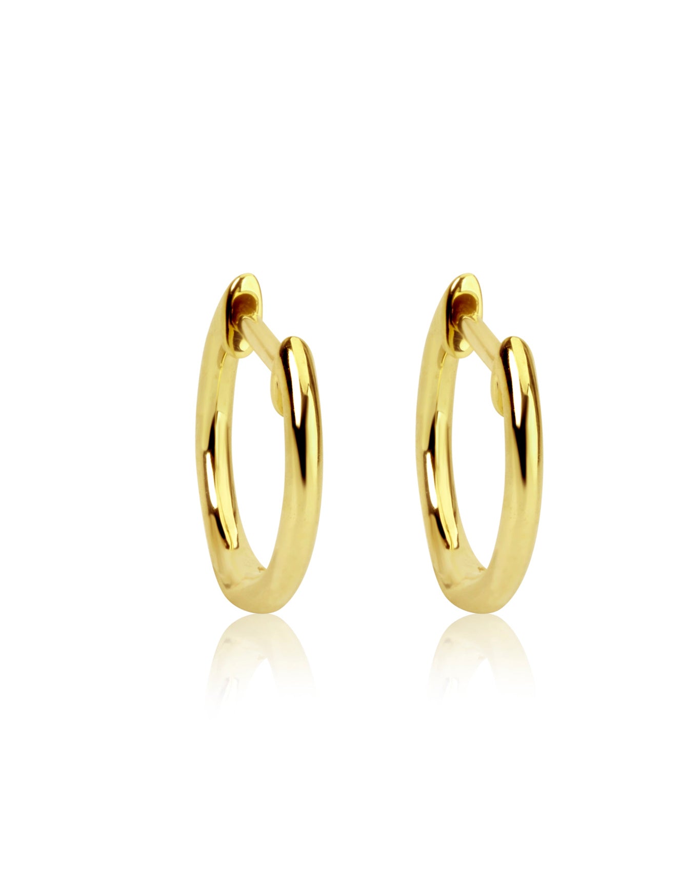 14kt Yellow Gold Mini Hoop | 14K Yellow Gold