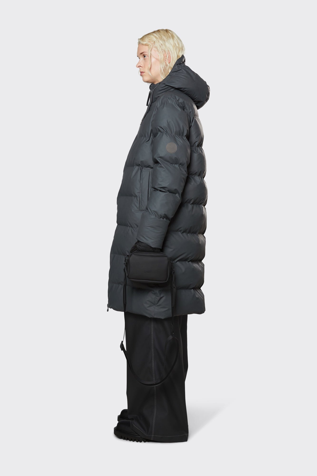 Unisex | Long Puffer Jacket | Slate