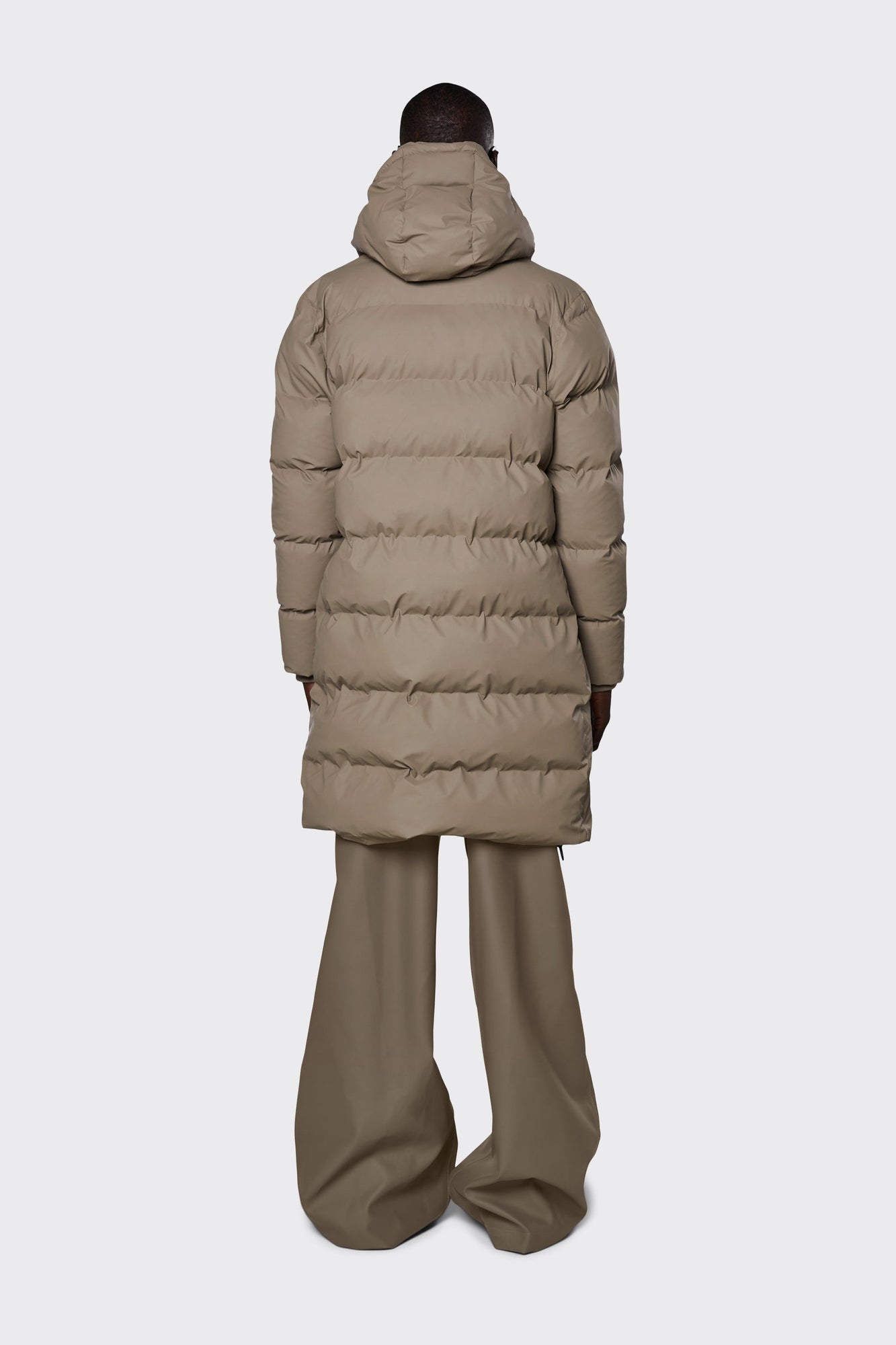 Unisex | Long Puffer Jacket | Taupe