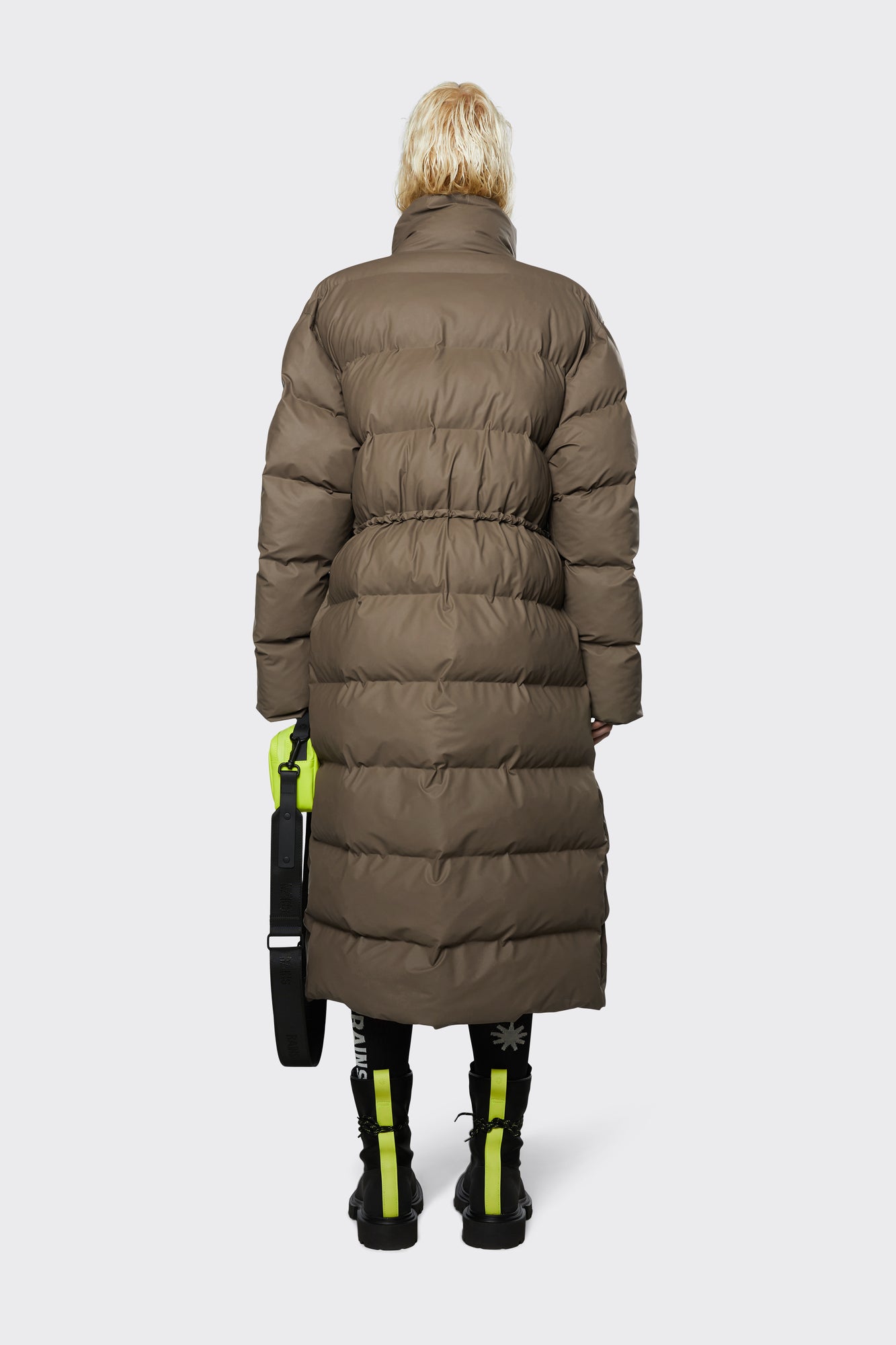 Puffer W Coat | Wood