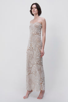 Senada Crystal Shell Gown - SIMKHAI 