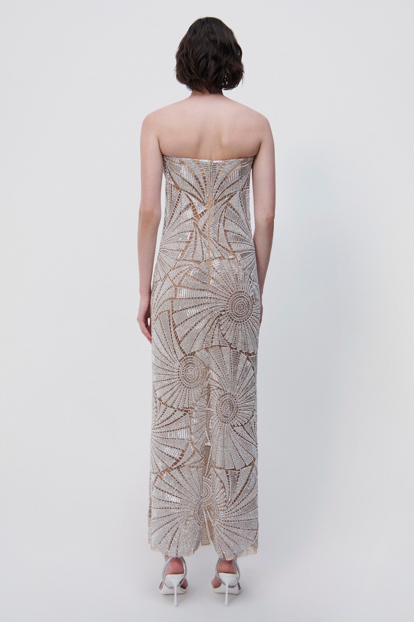 Senada Crystal Shell Gown - SIMKHAI 