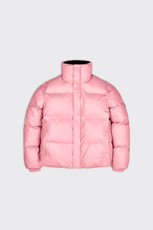 Boxy Puffer Jacket | Pink sky