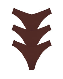 3 Pack | Romy Jolie Thong | Marron