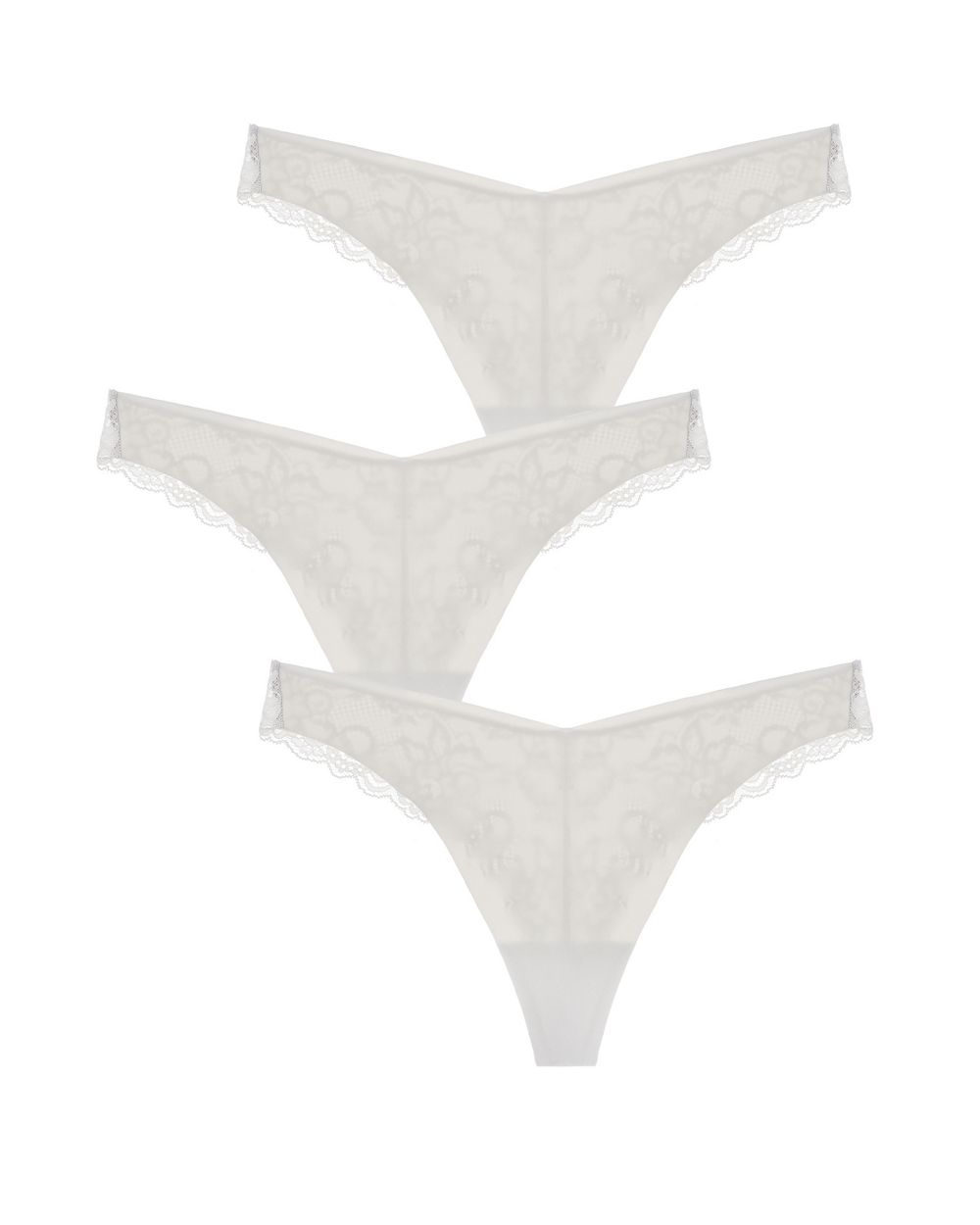 3 Pack | Estelle Cotton Thong | Powder
