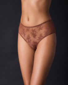 Romy High Waist Brief | Pecan