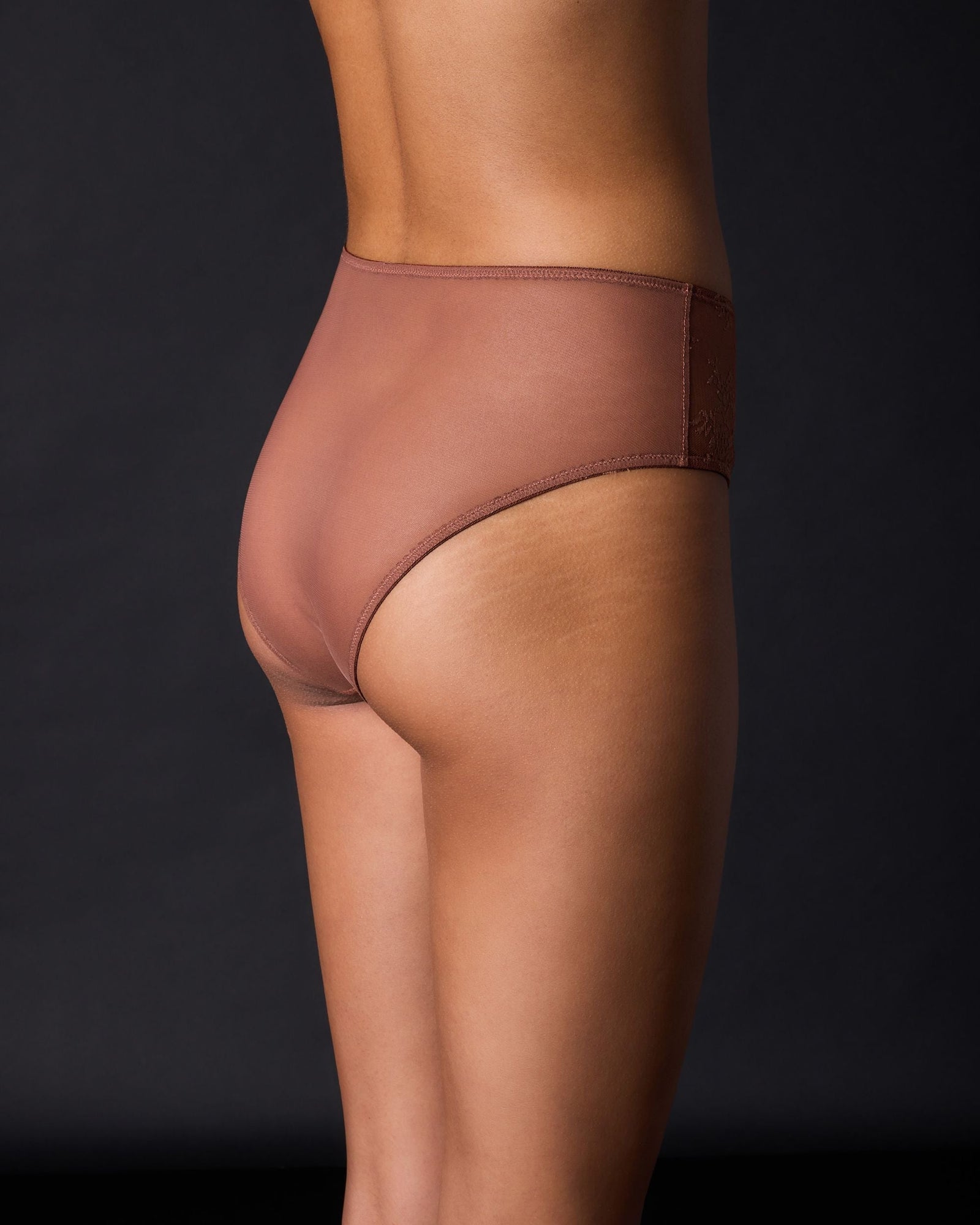 Romy High Waist Brief | Pecan