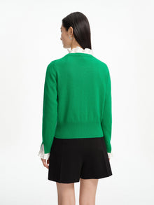 Wool Cardigan | Green