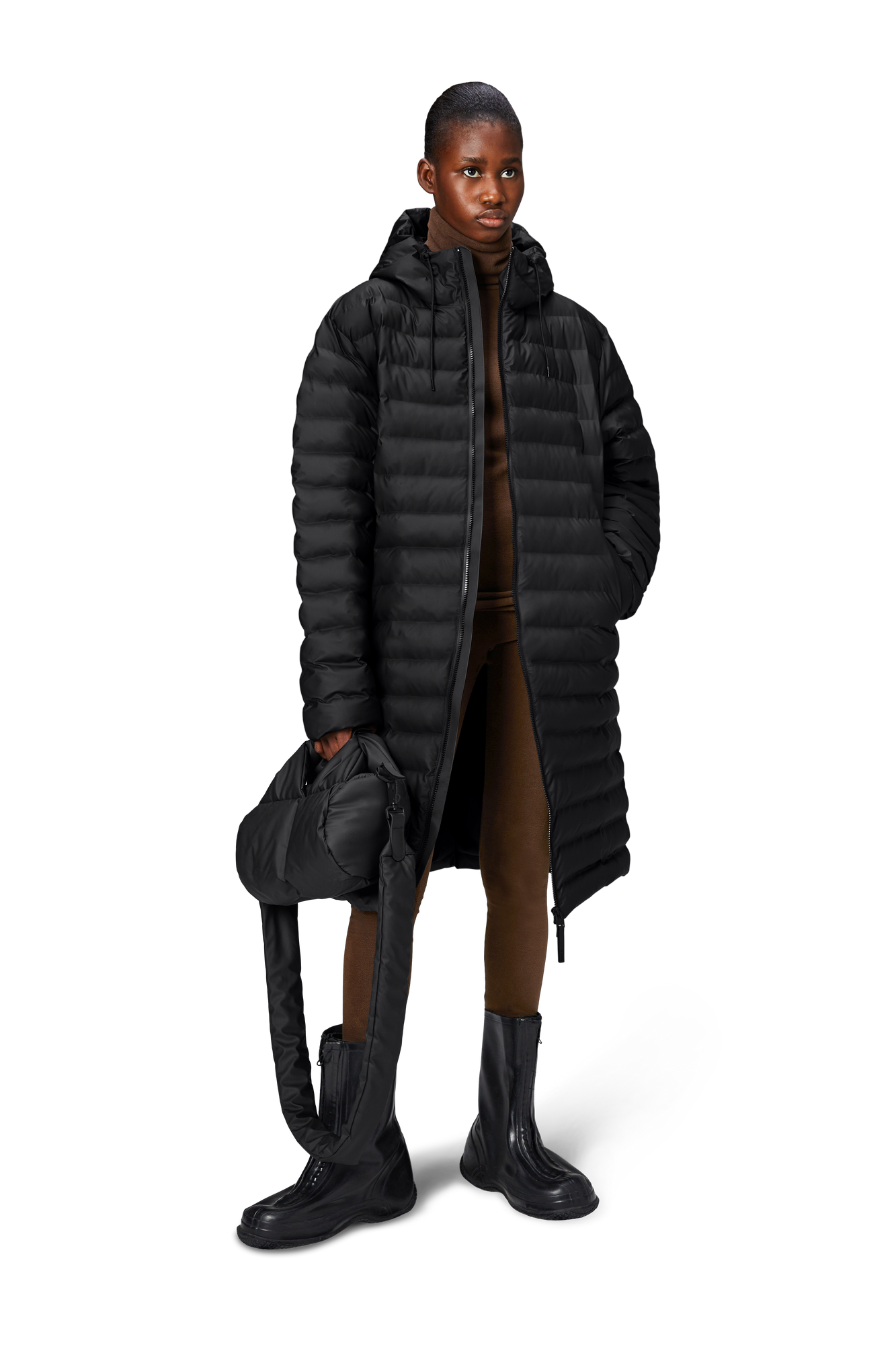 Unisex | Lohja Longer Puffer Jacket | Black