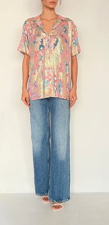 Hemant & Nandita | Lurex Shirt | Pink