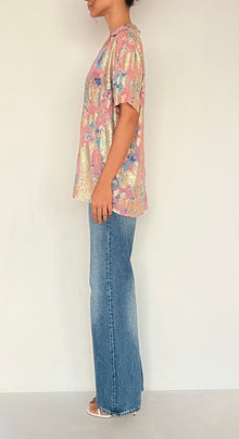Hemant & Nandita | Lurex Shirt | Pink