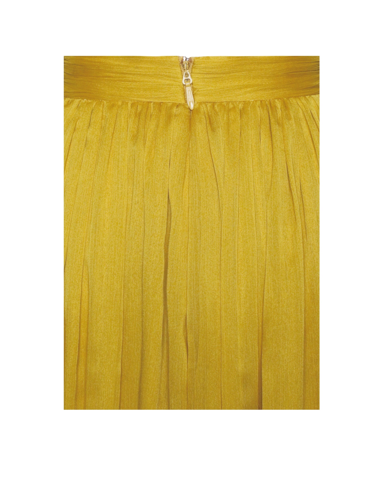 Xella Pleated Chiffon Maxi Dress | Yellow