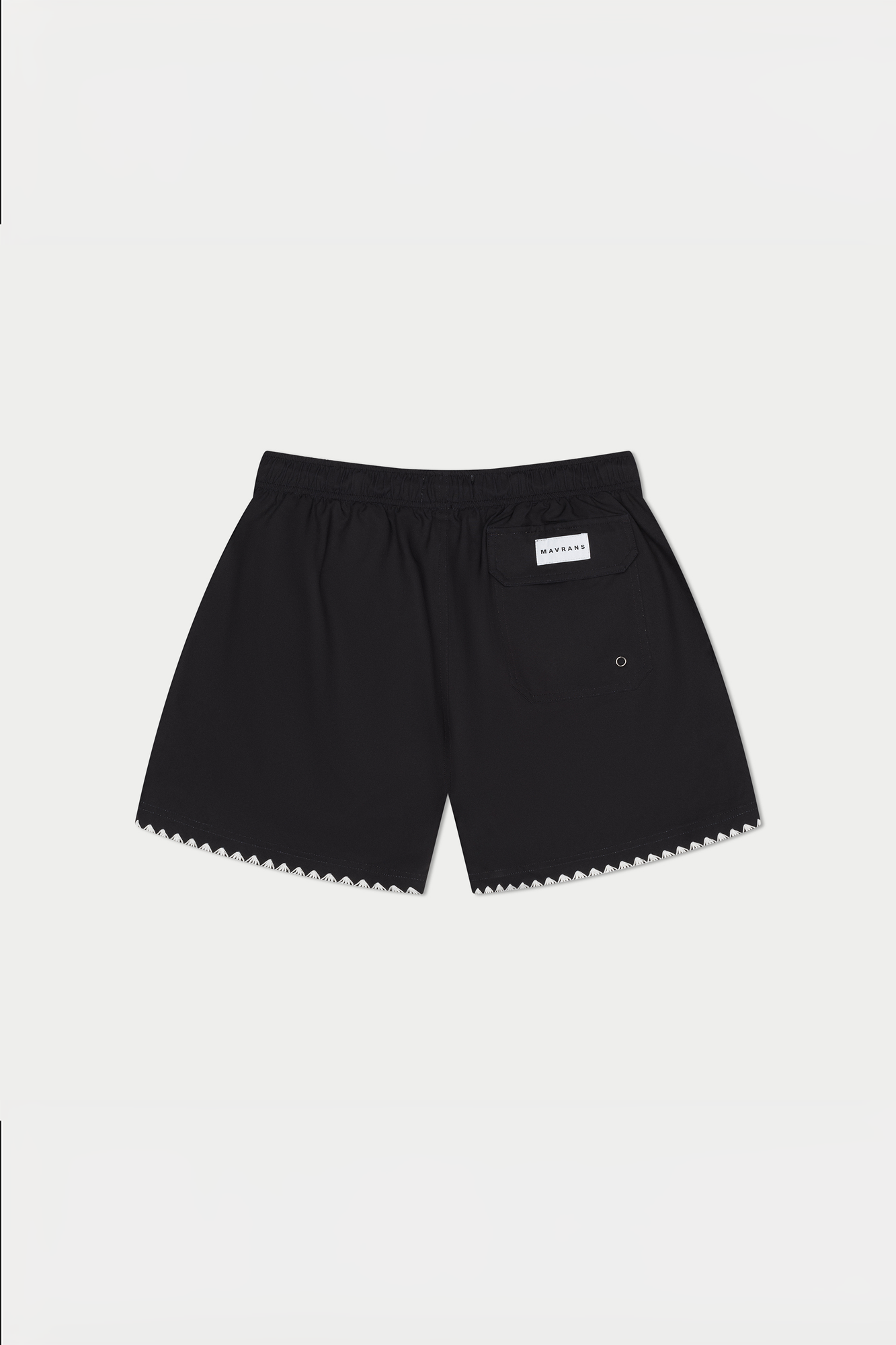 Black Stitch Swim Short | Black