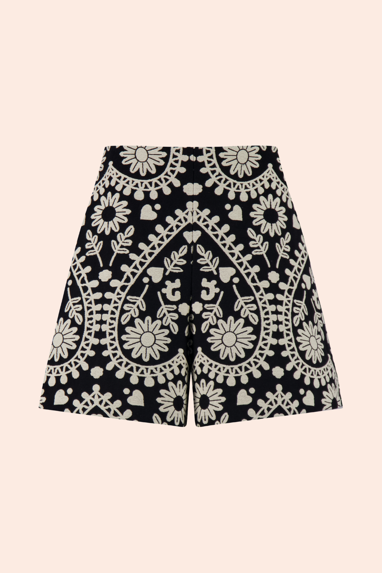 Floral Jacquard Short | Black Multi