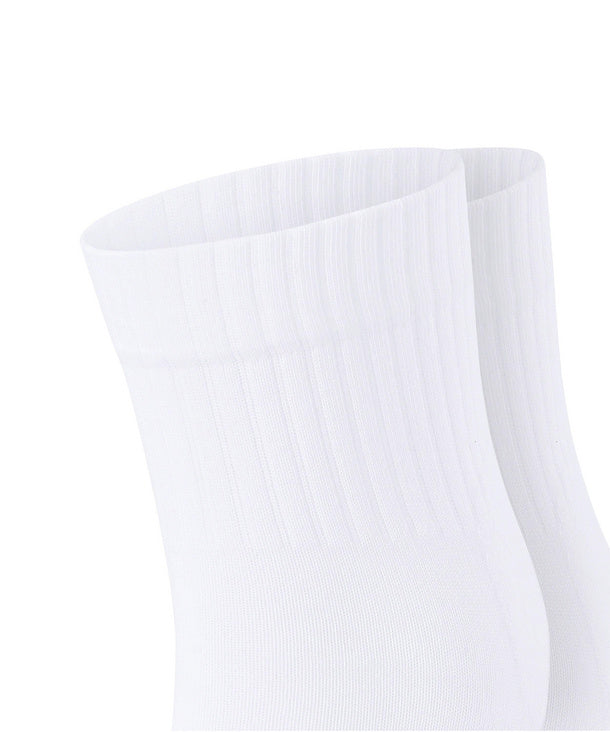 Unisex | Run Rib 2-Bundle Short Socks | White