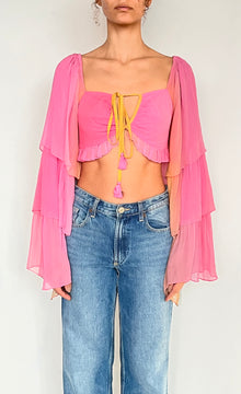Hemant & Nandita | Crop Top | Pink Ombre