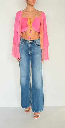 Hemant & Nandita | Crop Top | Pink Ombre