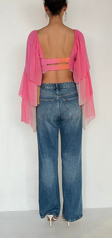 Hemant & Nandita | Crop Top | Pink Ombre