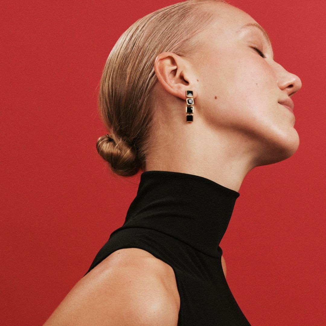 Archer Drop Earrings | 18K Gold PVD Plated Stainless Steel