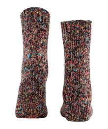 Womens | Color Flakes Boot Socks | Black