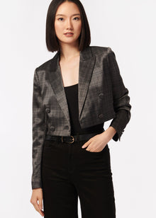 Dotty Blazer | Houndstooth Plaid