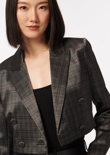 Dotty Blazer | Houndstooth Plaid