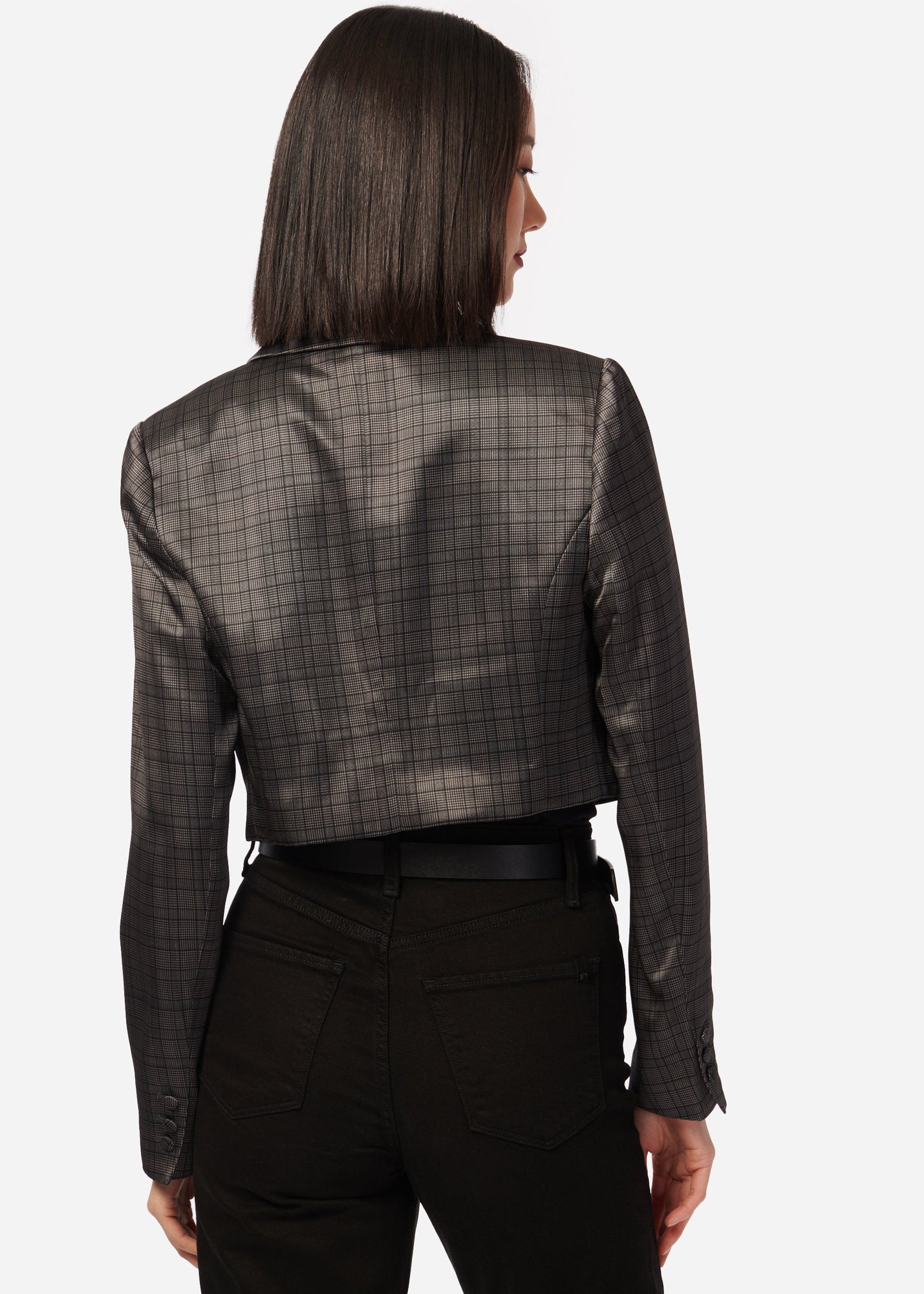 Dotty Blazer | Houndstooth Plaid