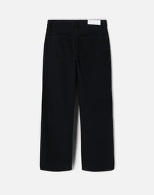 Womens | Loose Crop | Black Flow