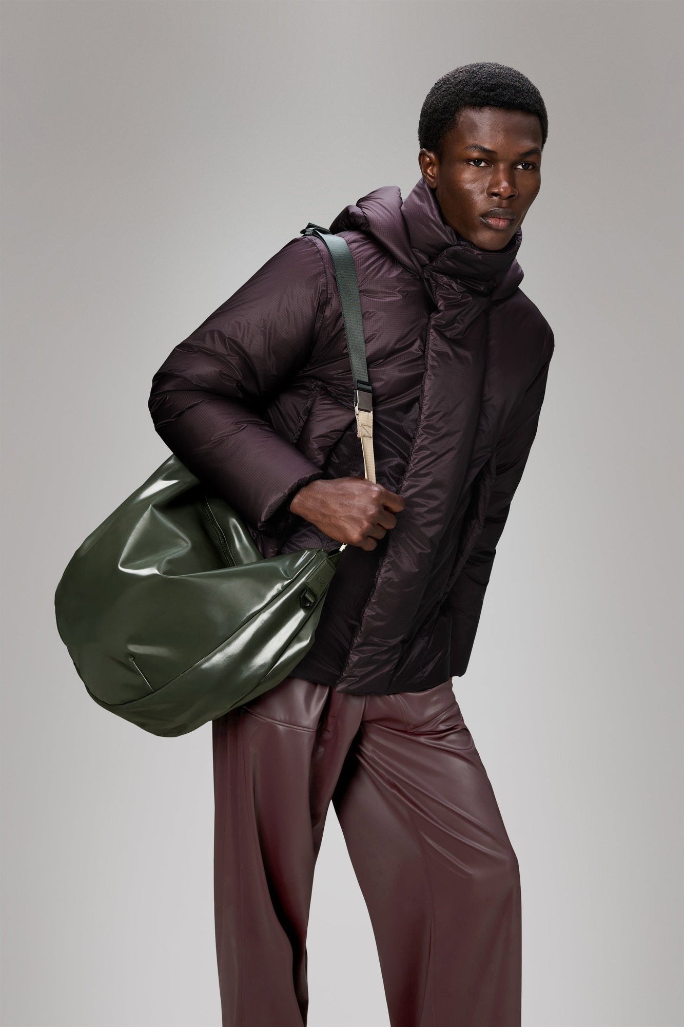 RAINS Valera Shoulder Bag Large Swamp Crossbody