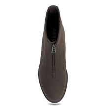 Poshia Bootie Low Block Heel | Java Faux Tumbled Nubuck