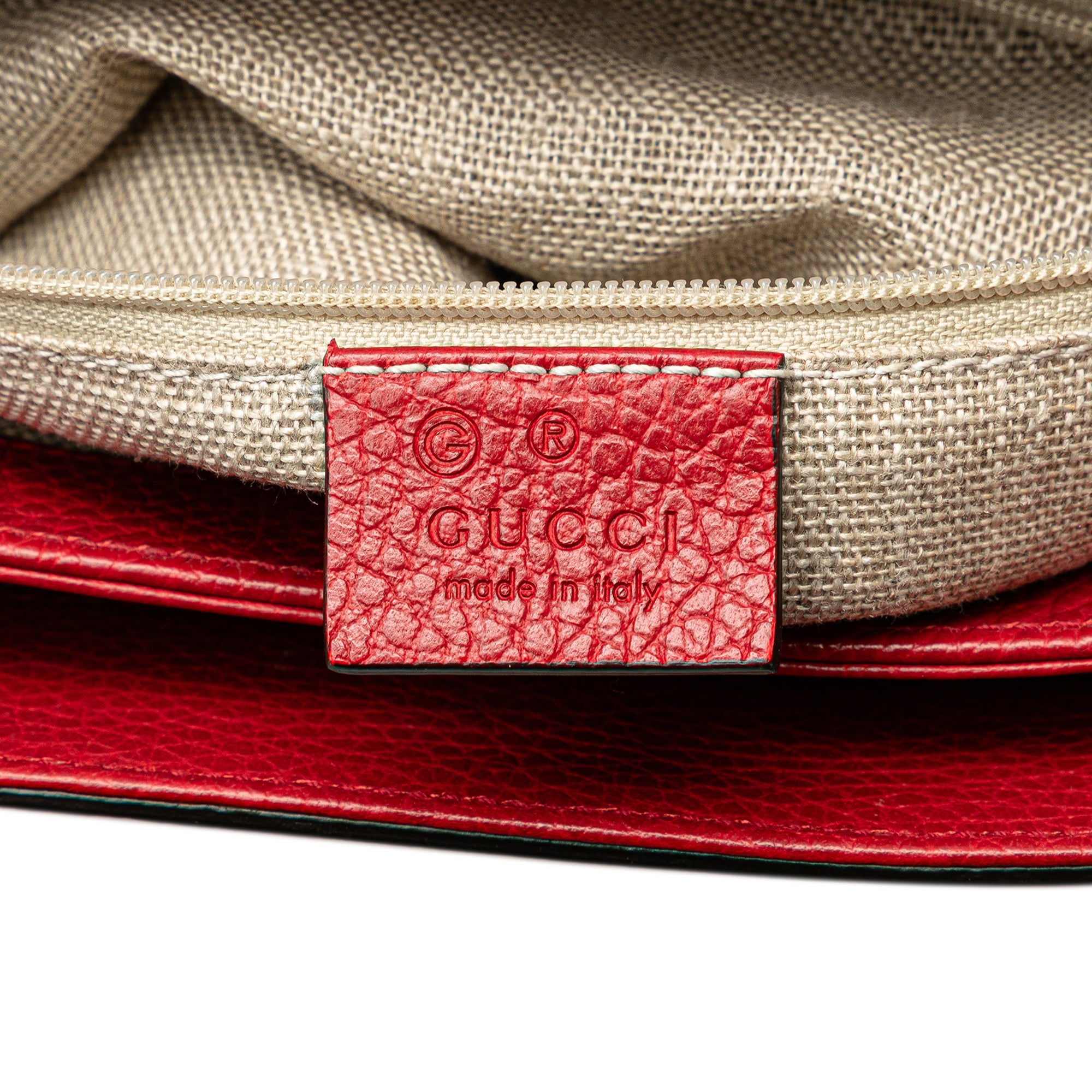 Gucci | Pre-Owned Medium Dollar Calf Interlocking G Satchel | Red