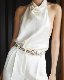 No. 10 Belt | Stone-Snake-Gold