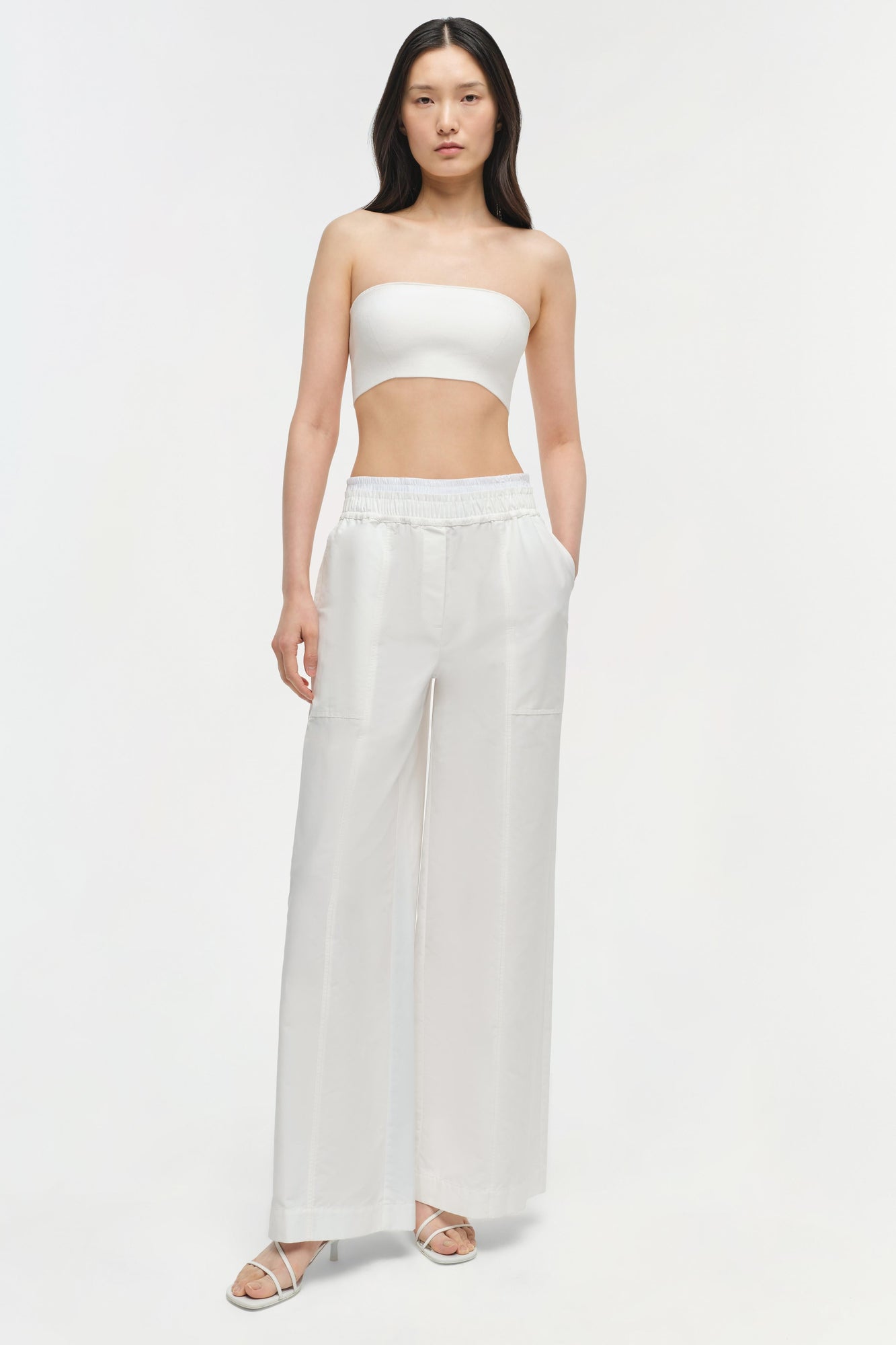 Womens | Falan Compact Knit Bralette | Ivory