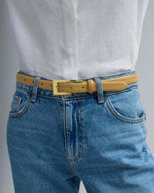 Mini No. 10 Belt | Sand Lizard/Gold