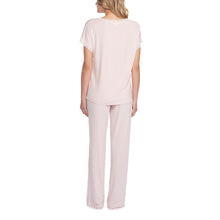 Luxe Milk Jersey Short Sleeve V-Neck Pj Set | Pink