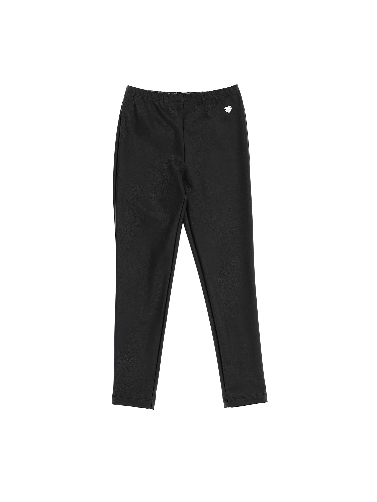 Girls | Coated Fabric Leggings | Black