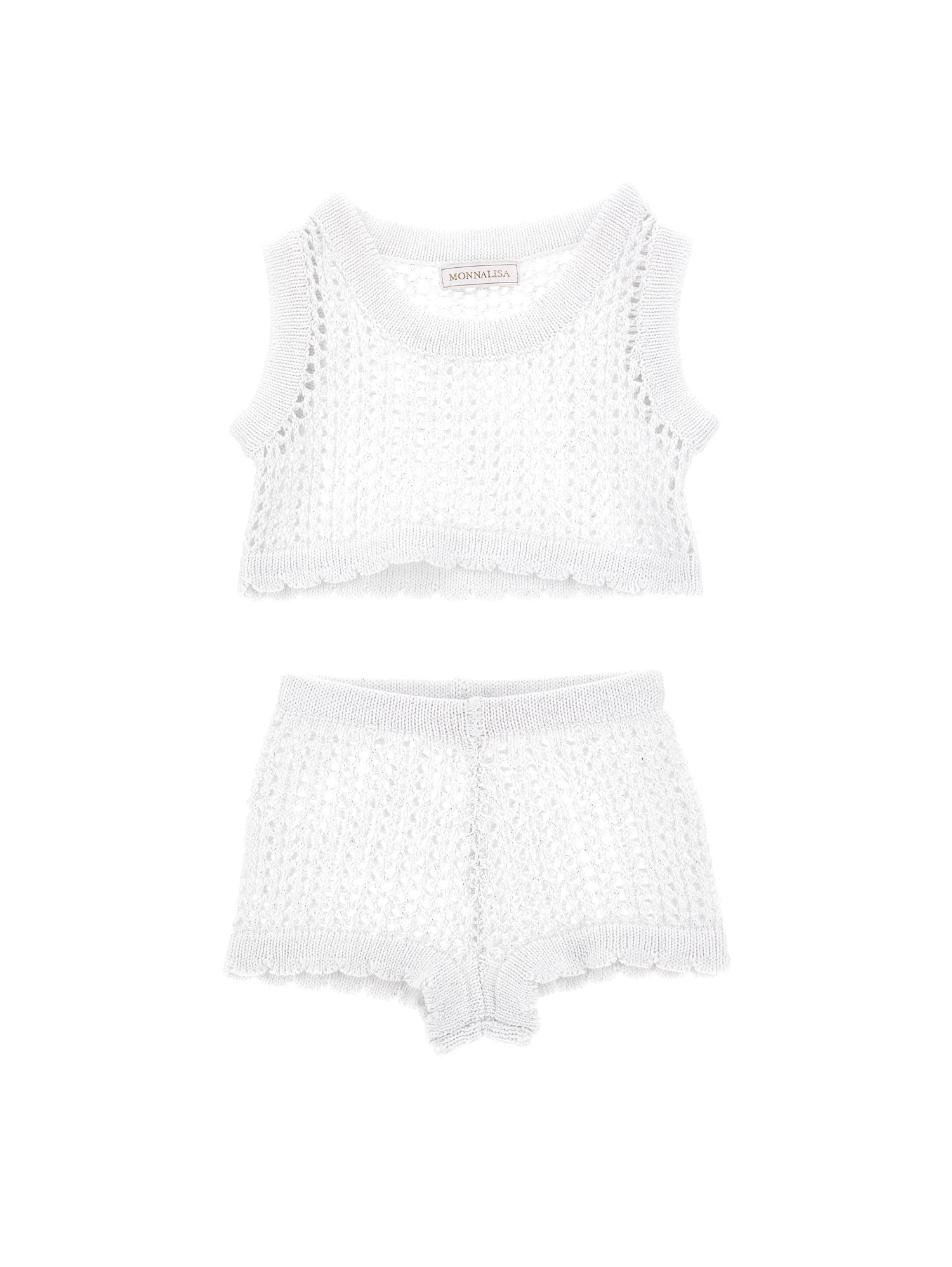 Girls | Net Cover-Up Set | White