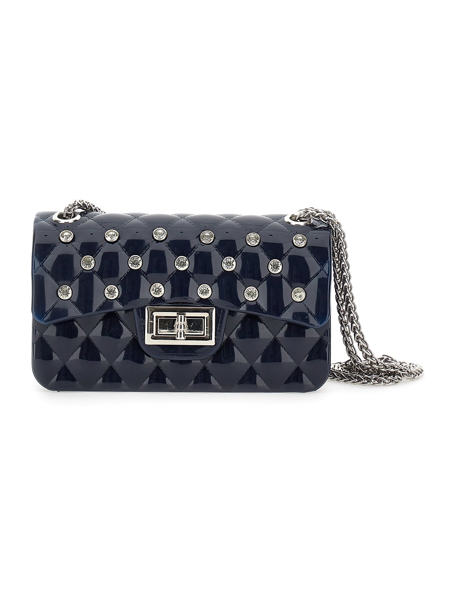 Girls | Pvc Shoulder Bag | Blue/Grey