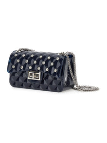 Girls | Pvc Shoulder Bag | Blue/Grey