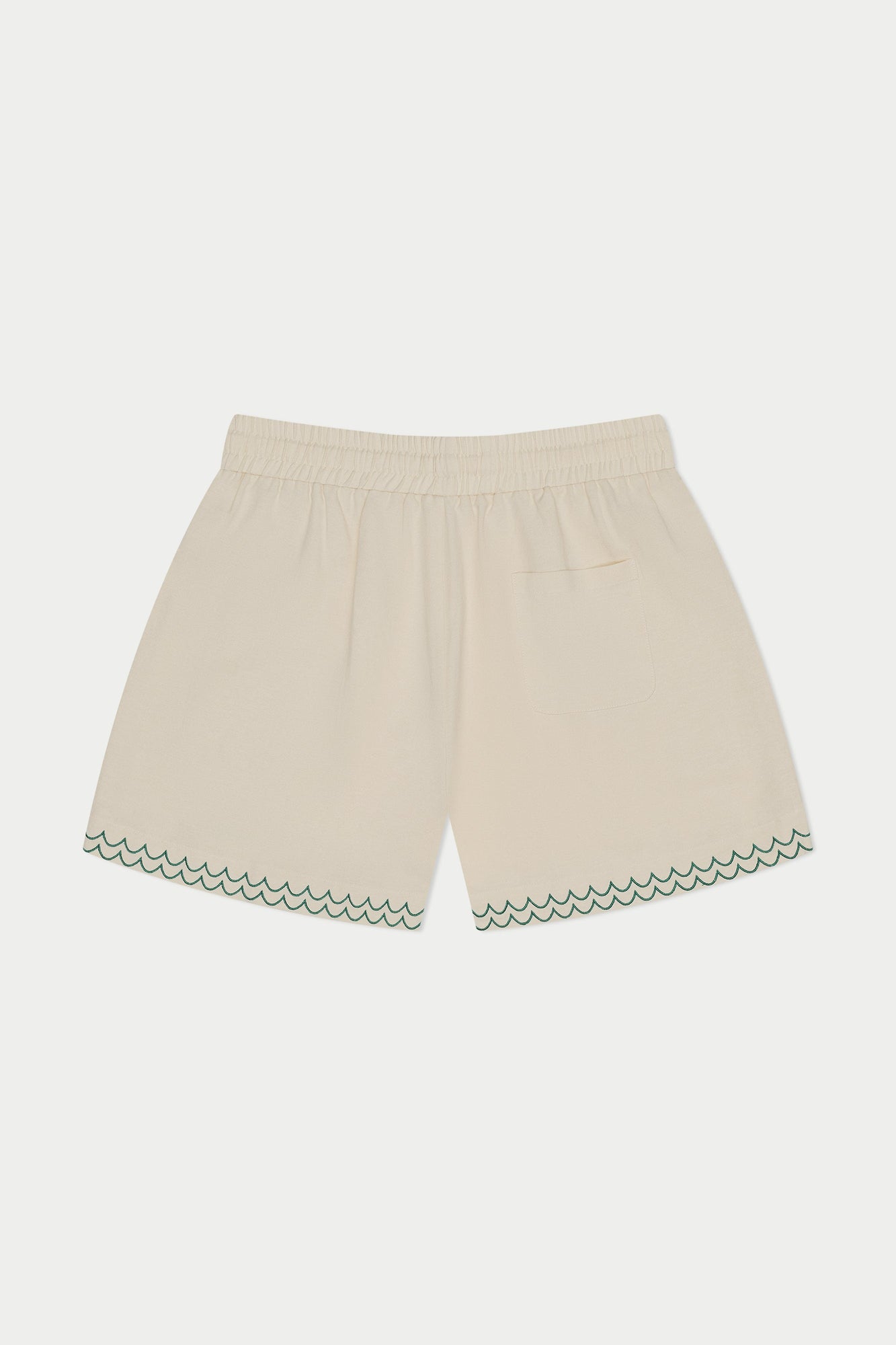 Flamingo Beach Linen Short | Beige
