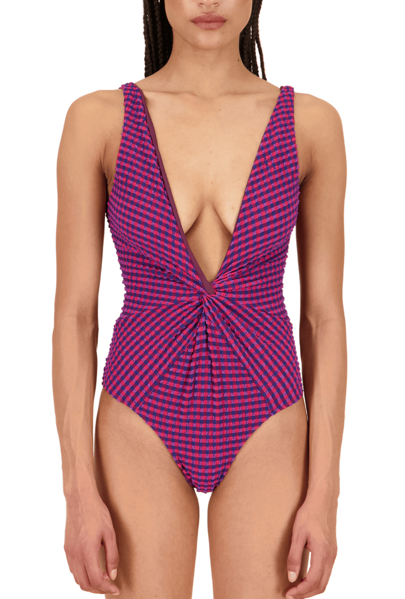 The Olivia One Piece | Fig Plaid