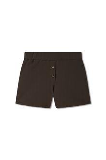 Pointelle Lounge Short | Espresso